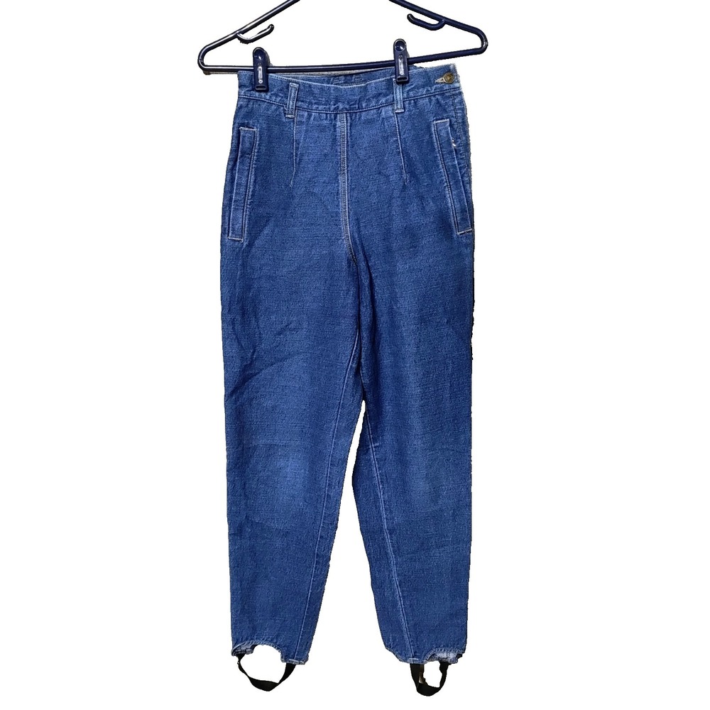 Vintage Lizwear Jeans Women 6 Petite Stirrups High Waist Tapered Leg Relaxed 80s